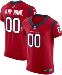 Nike Houston Texans Customized Red Stitched Vapor Untouchable Elite Men's NFL Jersey