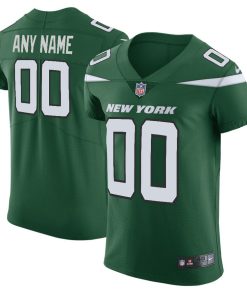 Nike New York Jets Customized Gotham Green Stitched Vapor Untouchable Elite Men's NFL Jersey