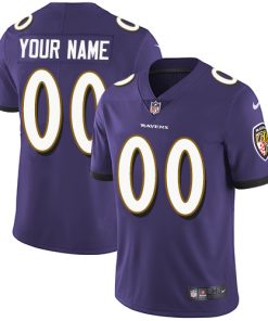 Nike Baltimore Ravens Customized Purple Team Color Stitched Vapor Untouchable Limited Men's NFL Jersey