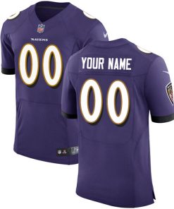 Nike Baltimore Ravens Customized Purple Team Color Stitched Vapor Untouchable Elite Men's NFL Jersey