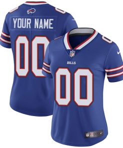 Nike Buffalo Bills Customized Royal Blue Team Color Stitched Vapor Untouchable Limited Women's NFL Jersey