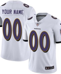 Nike Baltimore Ravens Customized White Stitched Vapor Untouchable Limited Youth NFL Jersey