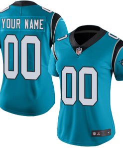 Nike Carolina Panthers Customized Blue Alternate Stitched Vapor Untouchable Limited Women's NFL Jersey