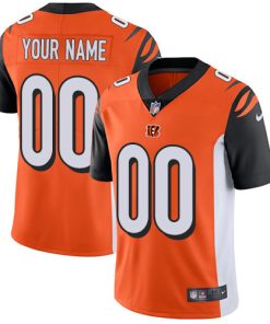 Nike Cincinnati Bengals Customized Orange Alternate Stitched Vapor Untouchable Limited Men's NFL Jersey