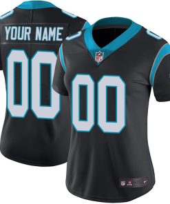 Nike Carolina Panthers Customized Black Team Color Stitched Vapor Untouchable Limited Women's NFL Jersey