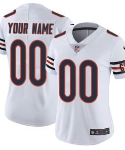 Nike Chicago Bears Customized White Stitched Vapor Untouchable Limited Women's NFL Jersey