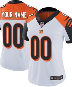 Nike Cincinnati Bengals Customized White Stitched Vapor Untouchable Limited Women's NFL Jersey