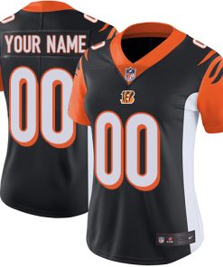 Nike Cincinnati Bengals Customized Black Team Color Stitched Vapor Untouchable Limited Women's NFL Jersey