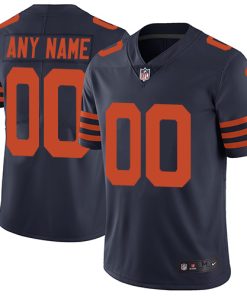 Nike Chicago Bears Customized Navy Blue Alternate Stitched Vapor Untouchable Limited Men's NFL Jersey