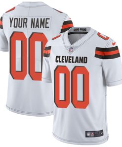 Nike Cleveland Browns Customized White Stitched Vapor Untouchable Limited Men's NFL Jersey