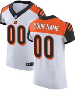 Nike Cincinnati Bengals Customized White Stitched Vapor Untouchable Elite Men's NFL Jersey
