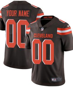 Nike Cleveland Browns Customized Brown Team Color Stitched Vapor Untouchable Limited Men's NFL Jersey