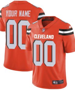 Nike Cleveland Browns Customized Orange Alternate Stitched Vapor Untouchable Limited Youth NFL Jersey