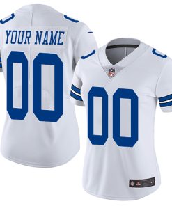 Nike Dallas Cowboys Customized White Stitched Vapor Untouchable Limited Women's NFL Jersey