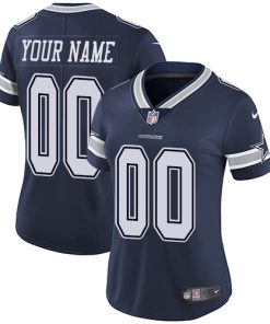 Nike Dallas Cowboys Customized Navy Blue Team Color Stitched Vapor Untouchable Limited Women's NFL Jersey
