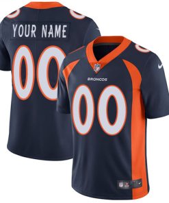 Nike Denver Broncos Customized Navy Blue Alternate Stitched Vapor Untouchable Limited Youth NFL Jersey
