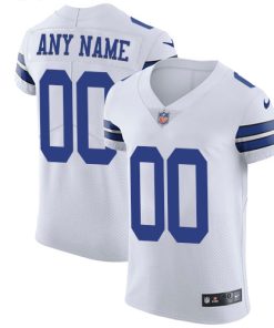 Nike Dallas Cowboys Customized White Stitched Vapor Untouchable Elite Men's NFL Jersey