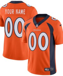 Nike Denver Broncos Customized Orange Team Color Stitched Vapor Untouchable Limited Youth NFL Jersey