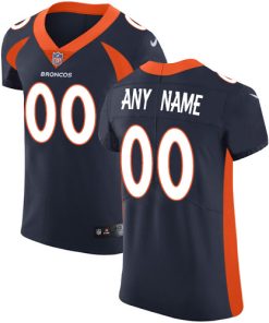 Nike Denver Broncos Customized Navy Blue Alternate Stitched Vapor Untouchable Elite Men's NFL Jersey