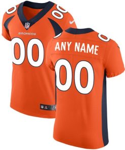 Nike Denver Broncos Customized Orange Team Color Stitched Vapor Untouchable Elite Men's NFL Jersey