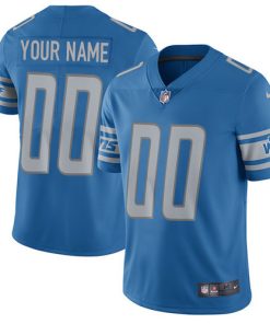 Nike Detroit Lions Customized Blue Team Color Stitched Vapor Untouchable Limited Youth NFL Jersey