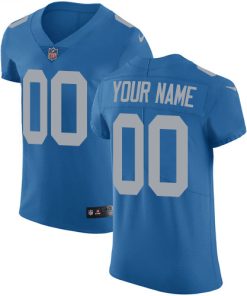 Nike Detroit Lions Customized Blue Alternate Stitched Vapor Untouchable Elite Men's NFL Jersey
