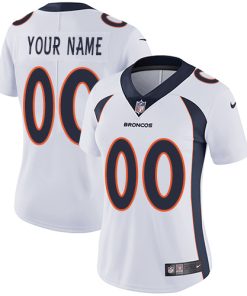 Nike Denver Broncos Customized White Stitched Vapor Untouchable Limited Women's NFL Jersey