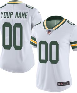 Nike Green Bay Packers Customized White Stitched Vapor Untouchable Limited Women's NFL Jersey