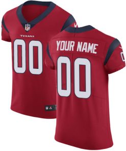 Nike Houston Texans Customized Red Alternate Stitched Vapor Untouchable Elite Men's NFL Jersey