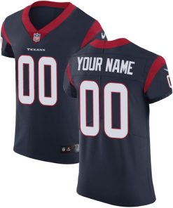 Nike Houston Texans Customized Navy Blue Team Color Stitched Vapor Untouchable Elite Men's NFL Jersey