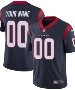 Nike Houston Texans Customized Navy Blue Team Color Stitched Vapor Untouchable Limited Men's NFL Jersey