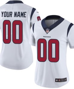Nike Houston Texans Customized White Stitched Vapor Untouchable Limited Women's NFL Jersey