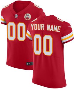 Nike Kansas City Chiefs Customized Red Team Color Stitched Vapor Untouchable Elite Men's NFL Jersey