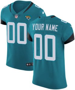 Nike Jacksonville Jaguars Customized Teal Green Team Color Stitched Vapor Untouchable Elite Men's NFL Jersey