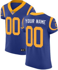 Nike Los Angeles Rams Customized Royal Blue Alternate Stitched Vapor Untouchable Elite Men's NFL Jersey