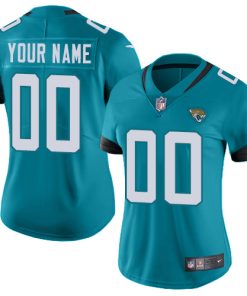 Nike Jacksonville Jaguars Customized Teal Green Team Color Stitched Vapor Untouchable Limited Women's NFL Jersey