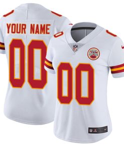 Nike Kansas City Chiefs Customized White Stitched Vapor Untouchable Limited Women's NFL Jersey