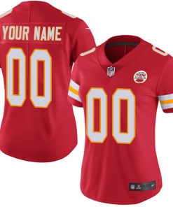 Nike Kansas City Chiefs Customized Red Team Color Stitched Vapor Untouchable Limited Women's NFL Jersey