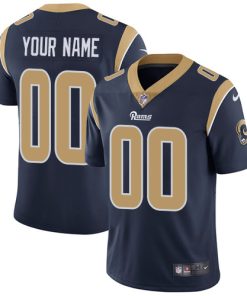 Nike Los Angeles Rams Customized Navy Blue Team Color Stitched Vapor Untouchable Limited Youth NFL Jersey