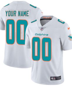 Nike Miami Dolphins Customized White Stitched Vapor Untouchable Limited Youth NFL Jersey