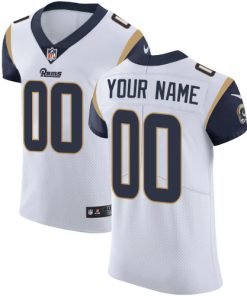 Nike Los Angeles Rams Customized White Stitched Vapor Untouchable Elite Men's NFL Jersey