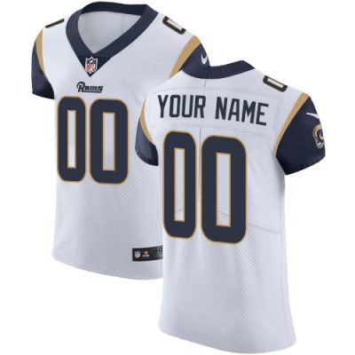 Nike Los Angeles Rams Customized White Stitched Vapor Untouchable Elite Men's NFL Jersey