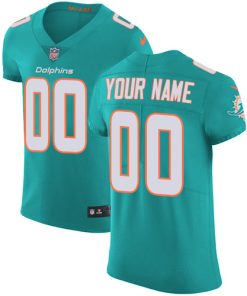 Nike Miami Dolphins Customized Aqua Green Team Color Stitched Vapor Untouchable Elite Men's NFL Jersey