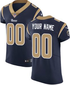 Nike Los Angeles Rams Customized Navy Blue Team Color Stitched Vapor Untouchable Elite Men's NFL Jersey