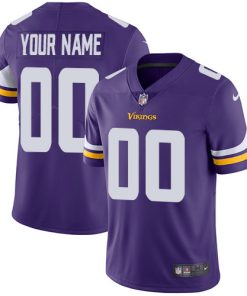Nike Minnesota Vikings Customized Purple Team Color Stitched Vapor Untouchable Limited Men's NFL Jersey
