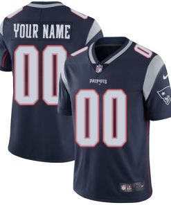 Nike New England Patriots Customized Navy Blue Team Color Stitched Vapor Untouchable Limited Youth NFL Jersey