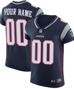 Nike New England Patriots Customized Navy Blue Team Color Stitched Vapor Untouchable Elite Men's NFL Jersey