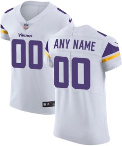 Nike Minnesota Vikings Customized White Stitched Vapor Untouchable Elite Men's NFL Jersey