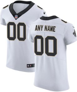 Nike New Orleans Saints Customized White Stitched Vapor Untouchable Elite Men's NFL Jersey