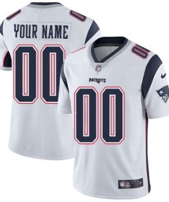 Nike New England Patriots Customized White Stitched Vapor Untouchable Limited Men's NFL Jersey